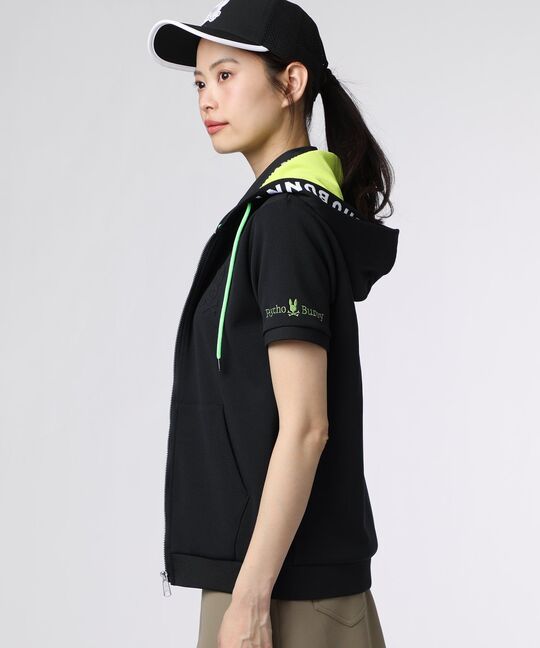 [GOLF][WOMEN]ダブルフェイスジャージ 半袖パーカ