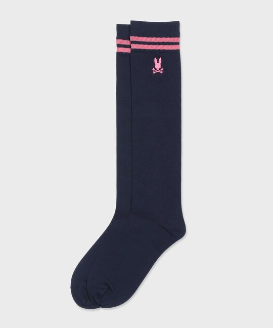 [WOMEN]ロゴライン ハイソックス