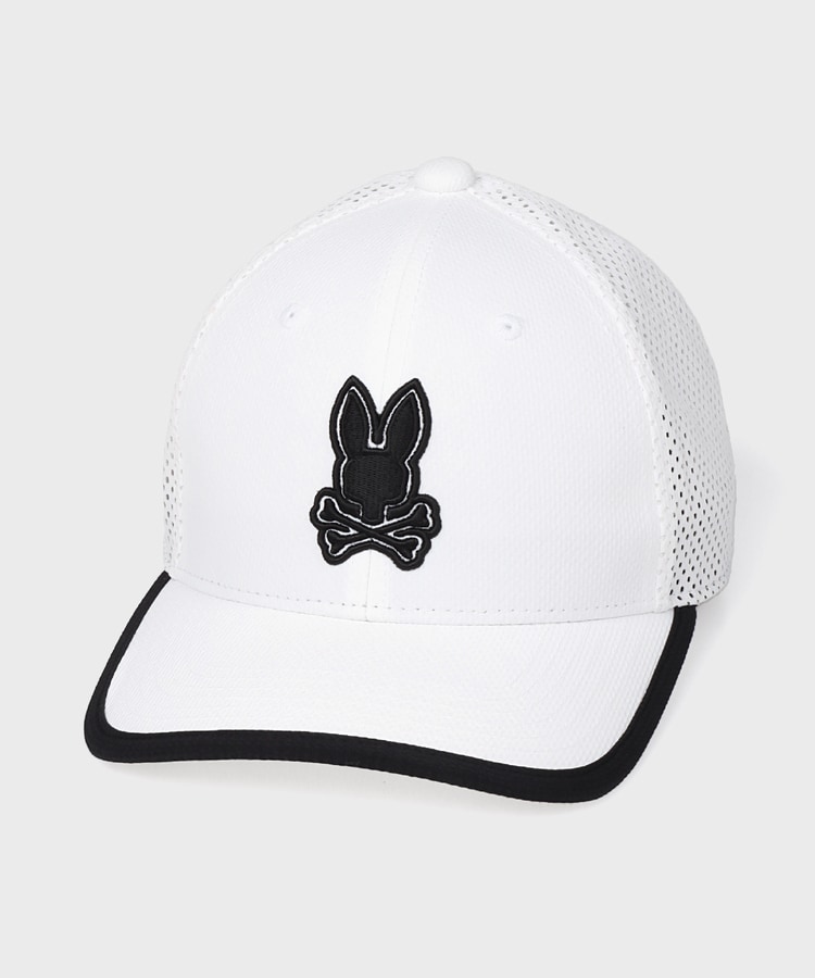 はち✨ GOLF]シルエットロゴ 2WAYストレッチ キャップ｜Psycho Bunny｜サイコ
