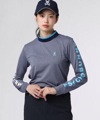 [GOLF][WOMEN]メランジライク　 ロングスリーブTシャツ