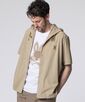 2WAYストレッチ 半袖フーディシャツ