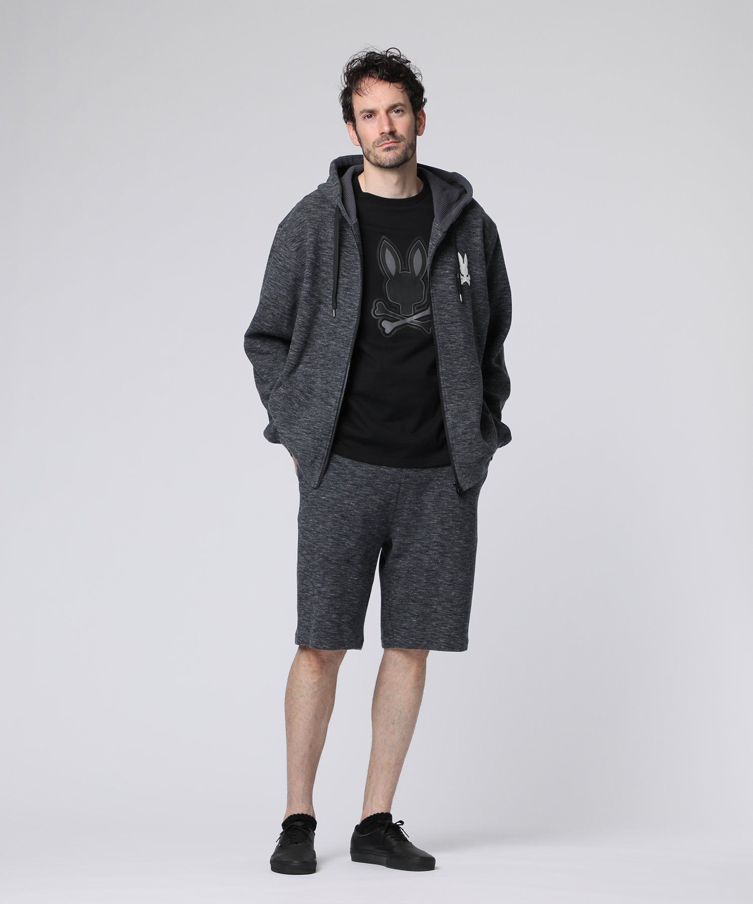 ニットライク ハニカムウェーブ ジップパーカ｜Psycho Bunny｜サイコ