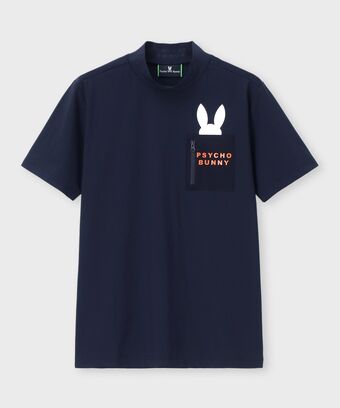 [GOLF] ポケットバニー 　モックネックTシャツ
