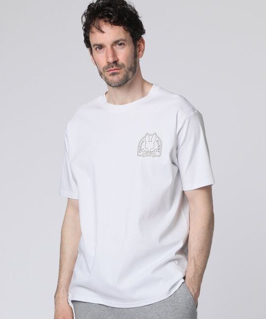 ラバーロゴ シルケットスムース Tシャツ