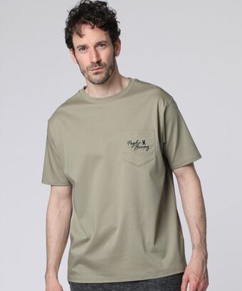ポケットロゴ シルケットスムース 　Tシャツ