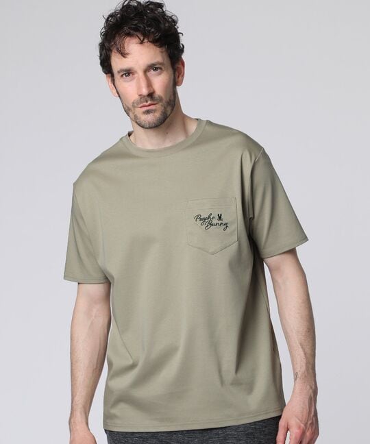 ポケットロゴ シルケットスムース Tシャツ