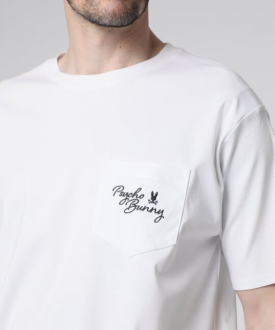 ポケットロゴ シルケットスムース Tシャツ