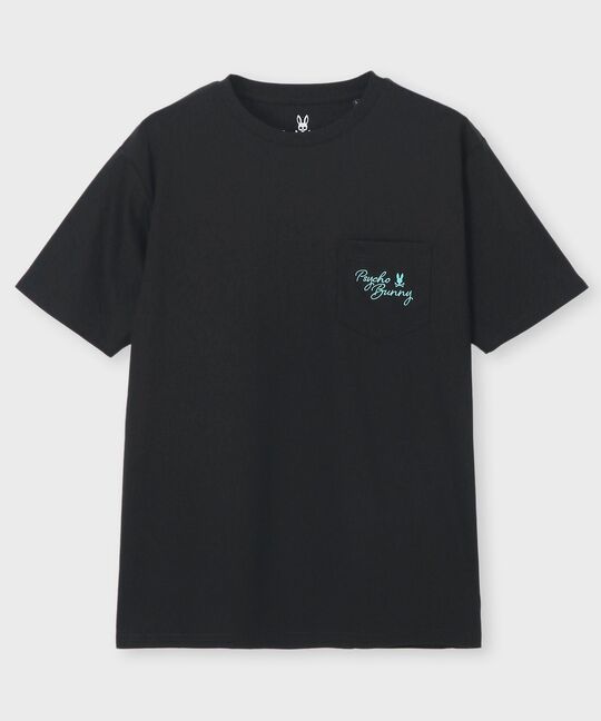 ポケットロゴ シルケットスムース Tシャツ