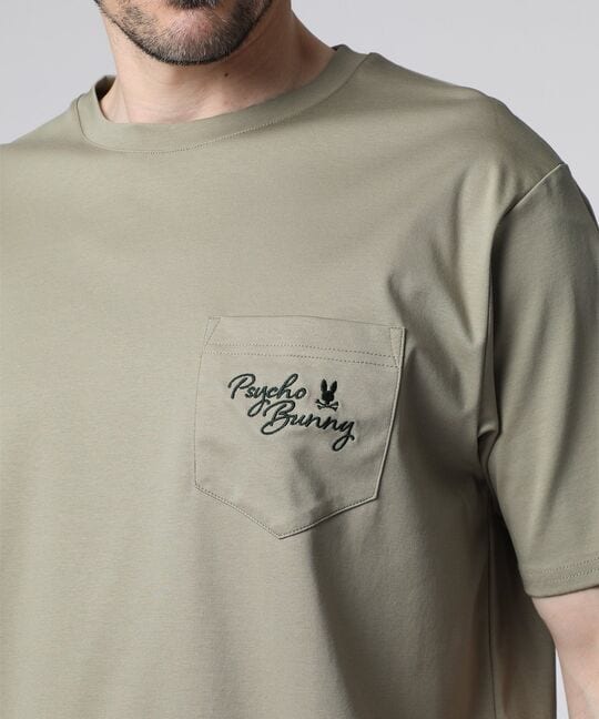 ポケットロゴ シルケットスムース Tシャツ