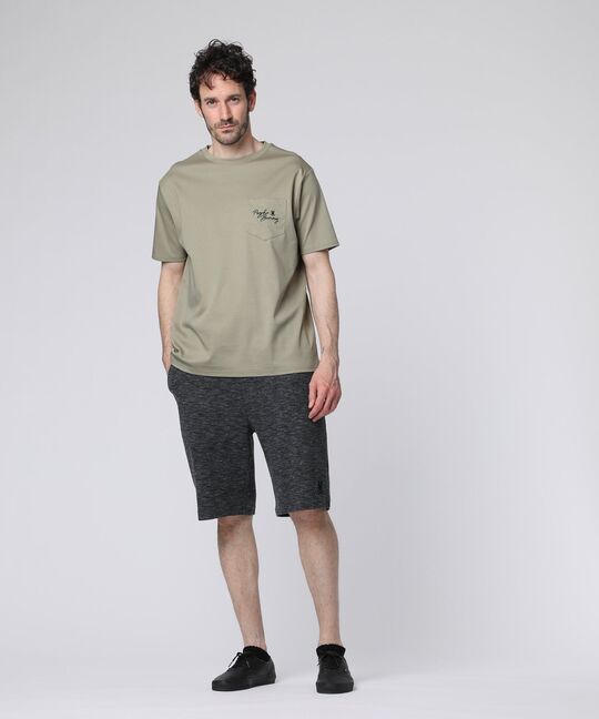 ポケットロゴ シルケットスムース Tシャツ