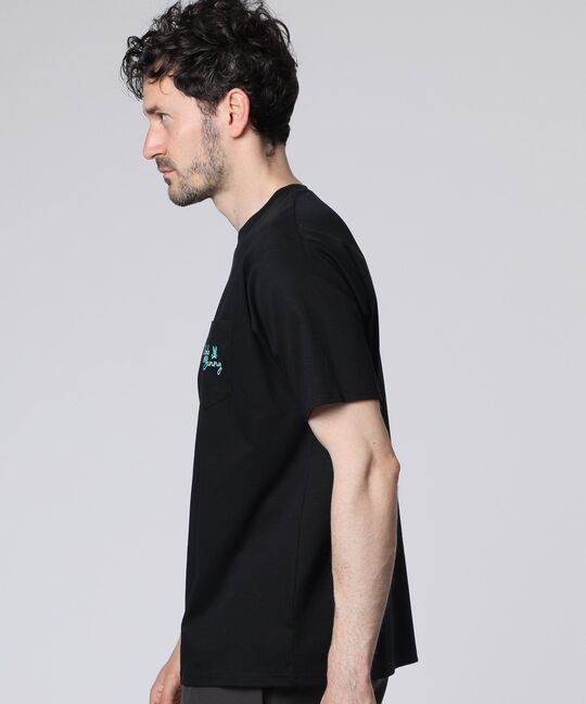 ポケットロゴ シルケットスムース Tシャツ