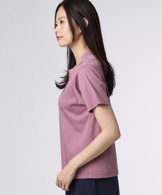 [WOMEN]シルケットスムース ワンポイントロゴ Tシャツ