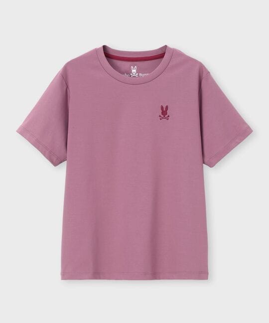 [WOMEN]シルケットスムース ワンポイントロゴ Tシャツ