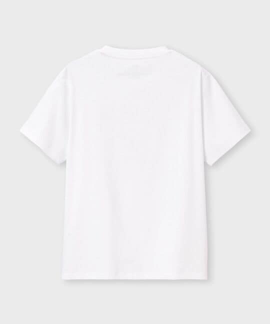 [WOMEN]シルケットスムース ワンポイントロゴ Tシャツ
