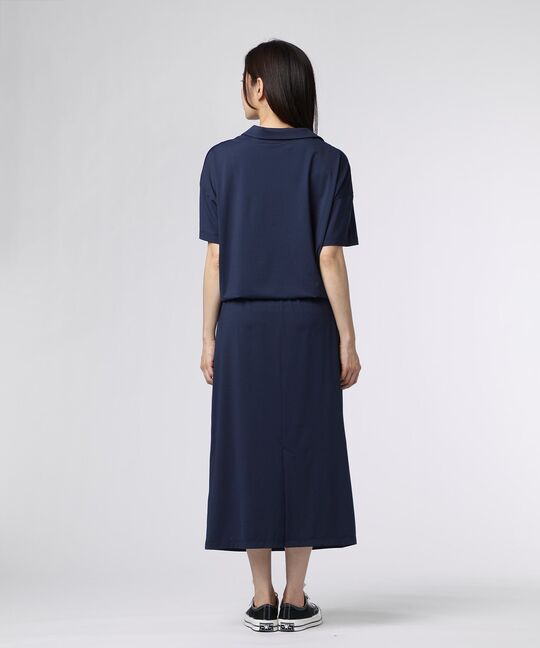 [WOMEN]スキッパーシャツ ロングワンピース