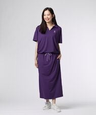 [WOMEN]スキッパーシャツ ロングワンピース