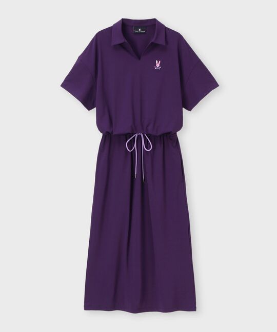 [WOMEN]スキッパーシャツ ロングワンピース