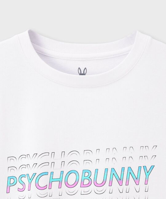 80's グラデーション ロゴ Tシャツ