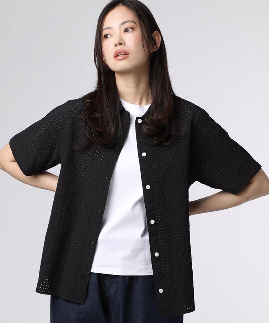 [WOMEN]シアーチェック シャツ
