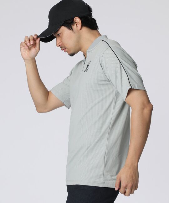 [GOLF] ハーフジップ ヘンリーネックTシャツ