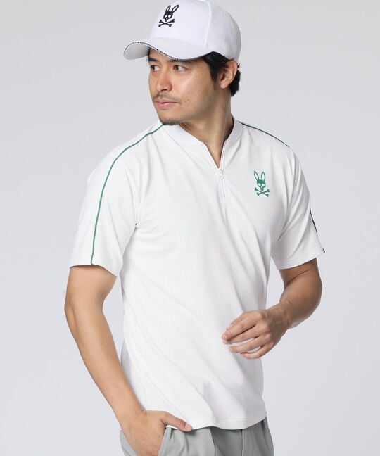 [GOLF] ハーフジップ ヘンリーネックTシャツ