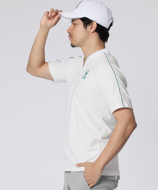 [GOLF] ハーフジップ ヘンリーネックTシャツ