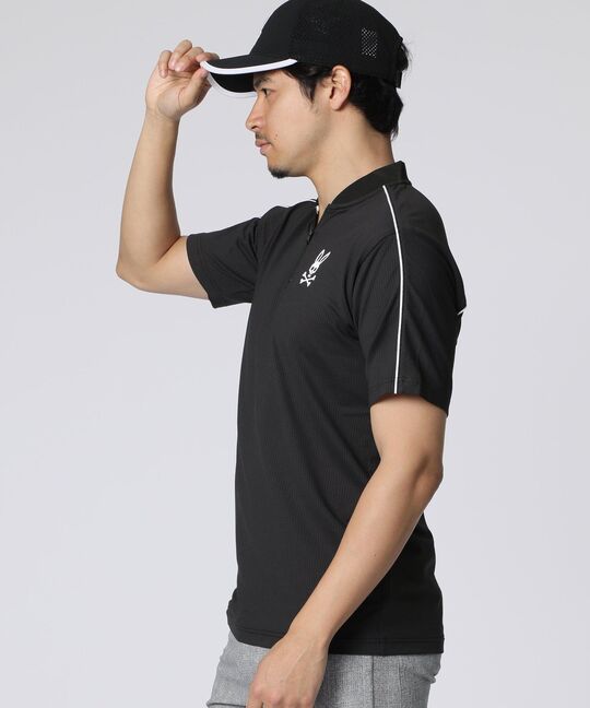 [GOLF] ハーフジップ ヘンリーネックTシャツ