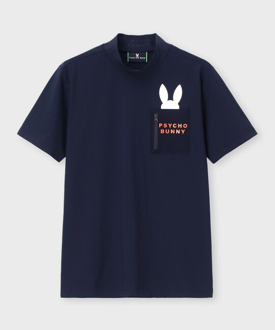 [GOLF] ポケットバニー モックネックTシャツ