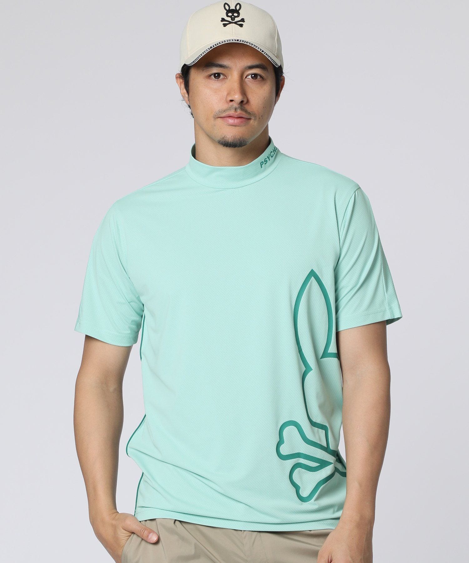GOLF] 3Dカラーロゴ モックネックTシャツ｜Psycho Bunny｜サイコ