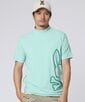 [GOLF] パイピング シルエットロゴ モックネックTシャツ