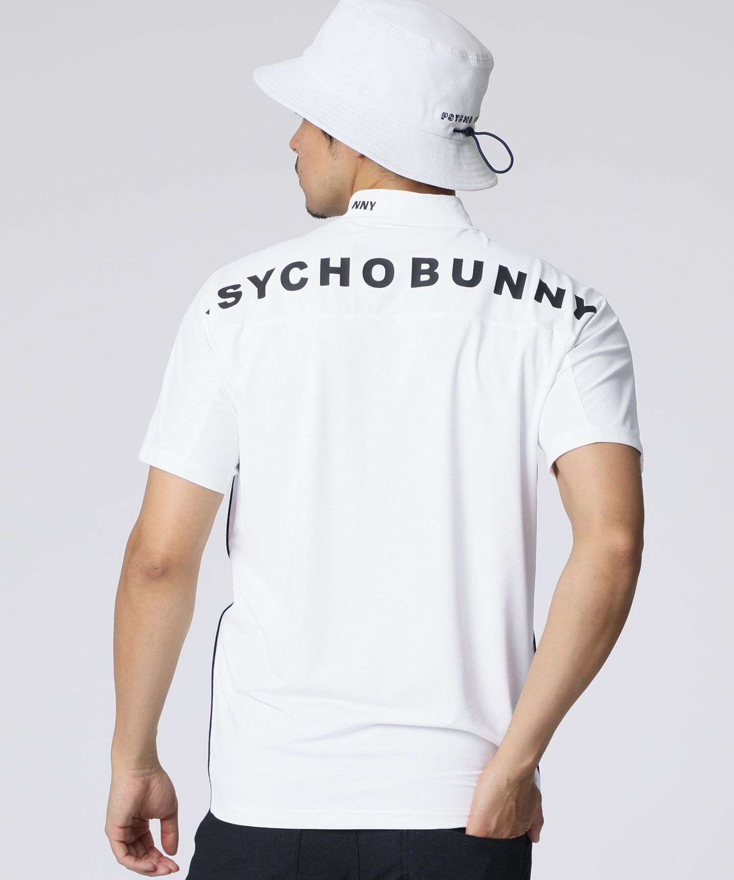 GOLF] パイピング シルエットロゴ モックネックTシャツ｜Psycho