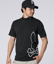 [GOLF] パイピング シルエットロゴ モックネックTシャツ