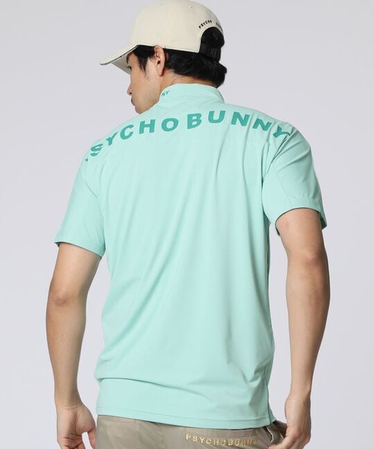 [GOLF] パイピング シルエットロゴ モックネックTシャツ