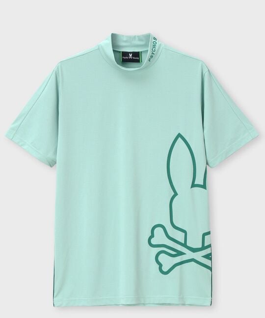 [GOLF] パイピング シルエットロゴ モックネックTシャツ