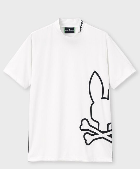 [GOLF] パイピング シルエットロゴ モックネックTシャツ