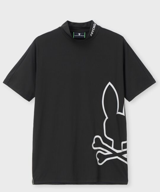 [GOLF] パイピング シルエットロゴ モックネックTシャツ
