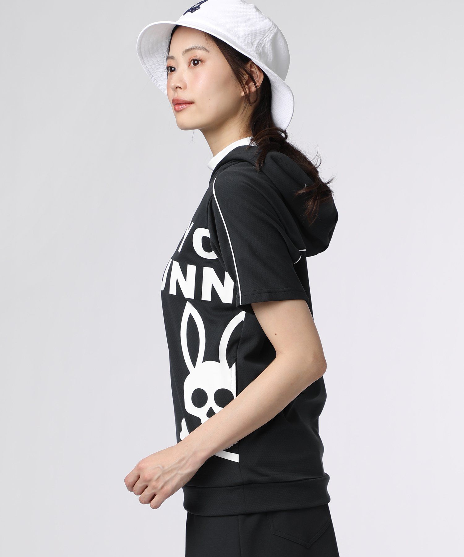 GOLF][WOMEN] バニーロゴ パイピング パーカ｜Psycho Bunny｜サイコ