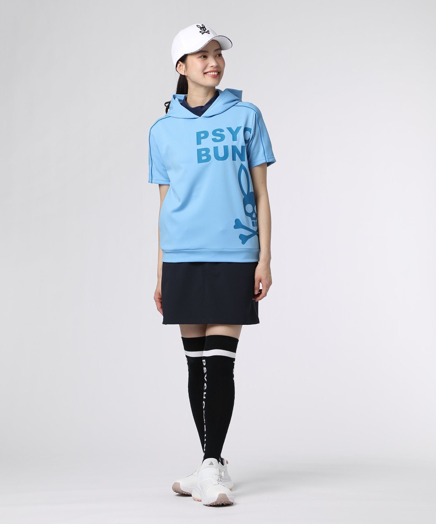 GOLF][WOMEN] バニーロゴ パイピング パーカ｜Psycho Bunny