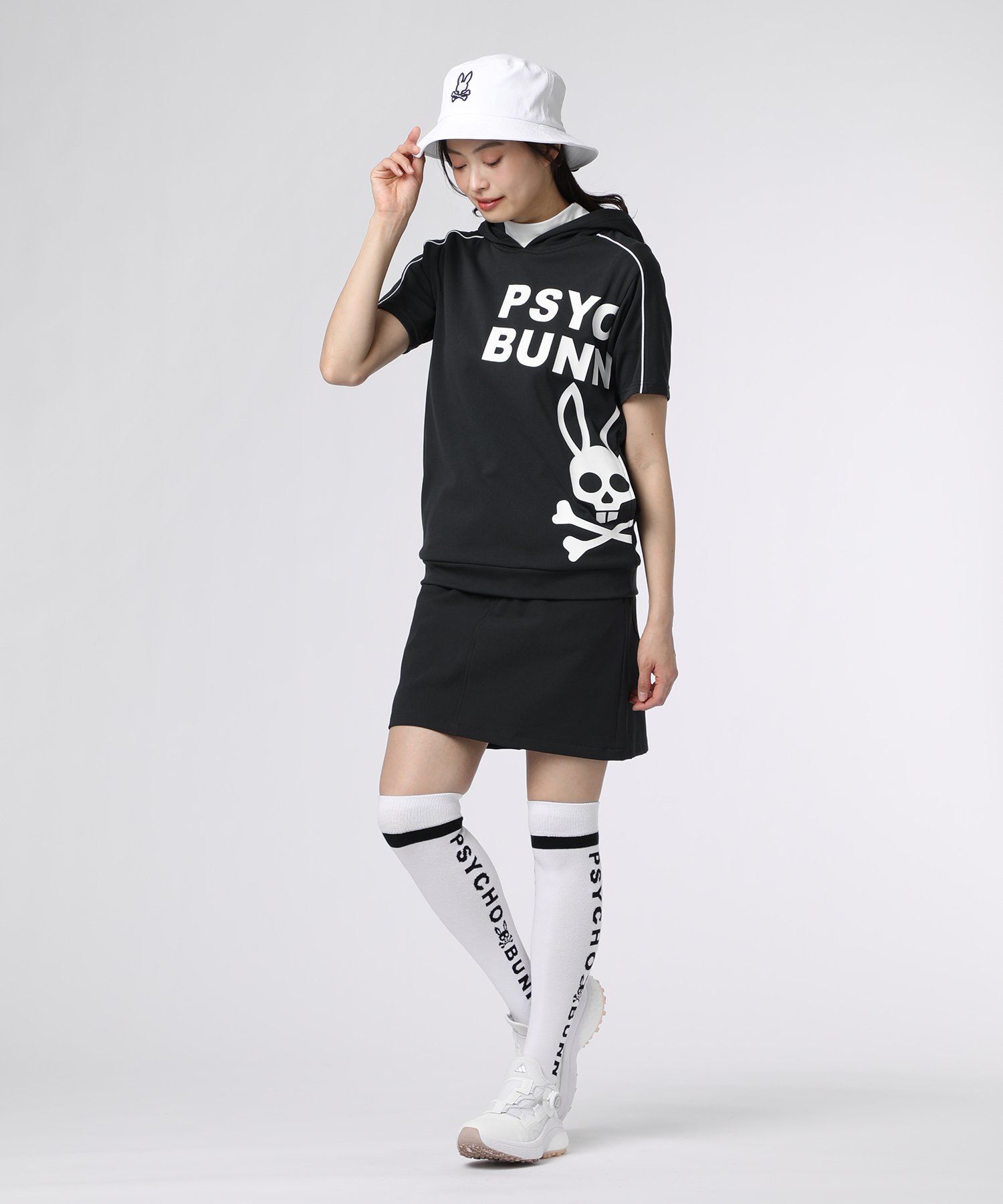 GOLF][WOMEN] バニーロゴ パイピング パーカ｜Psycho Bunny｜サイコ