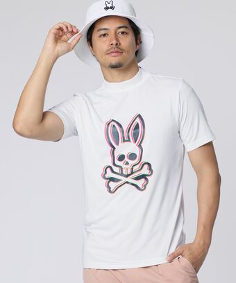 [GOLF] 3Dカラーロゴ 　モックネックTシャツ