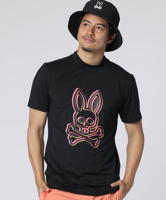 [GOLF] 3Dカラーロゴ 　モックネックTシャツ