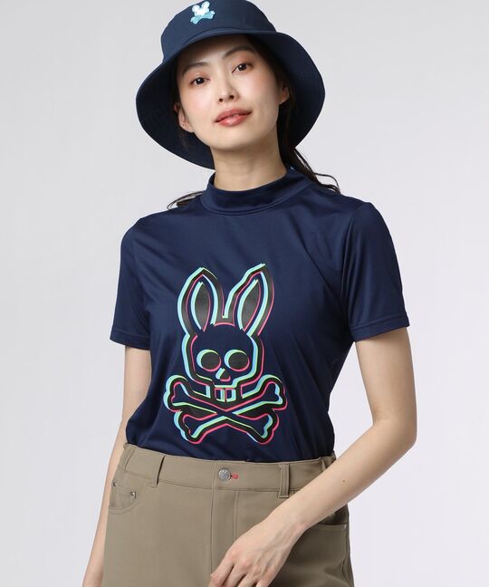 [GOLF][WOMEN] 3Dカラーロゴ モックネックTシャツ