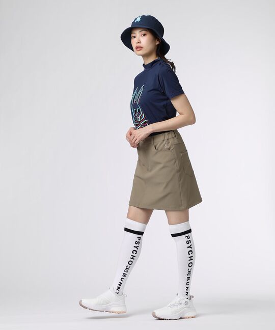 [GOLF][WOMEN] 3Dカラーロゴ モックネックTシャツ
