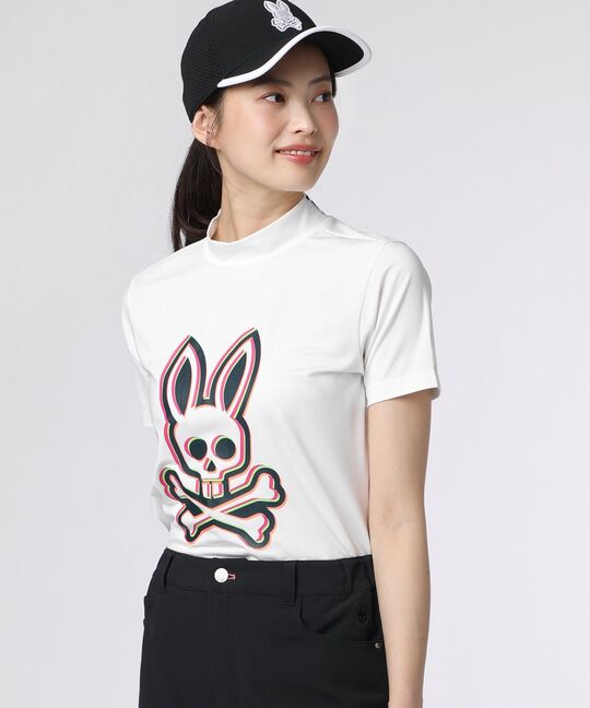 [GOLF][WOMEN] 3Dカラーロゴ モックネックTシャツ