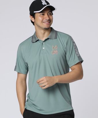 [GOLF] 3Dカラーロゴ ショルダーライン 　ポロシャツ