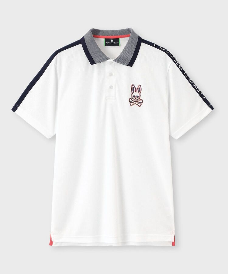 第一ネット GOLF] 3Dカラーロゴ ショルダーライン ポロシャツ｜Psycho Bunny トップス