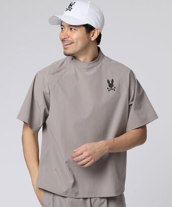 [EC限定]リラックスフィット トリプルロゴ 　モックネックＴシャツ