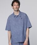 Dot Airメッシュメランジポロカラーシャツ