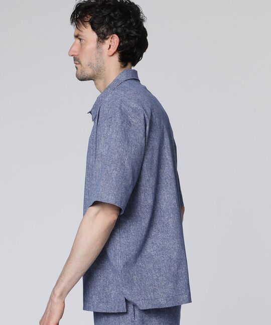 Dot Airメッシュメランジポロカラーシャツ