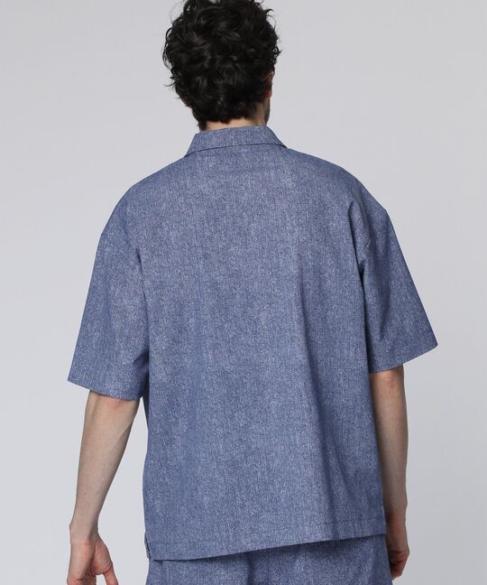 Dot Airメッシュメランジポロカラーシャツ